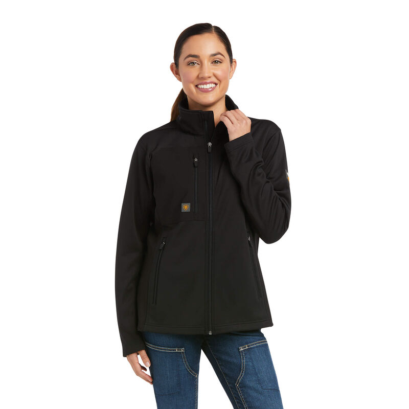 Chaqueta Ariat Rebar Dri-Tech Durastretch Fleece Hybrid Negras Mujer - Chile 593-JQFZNA